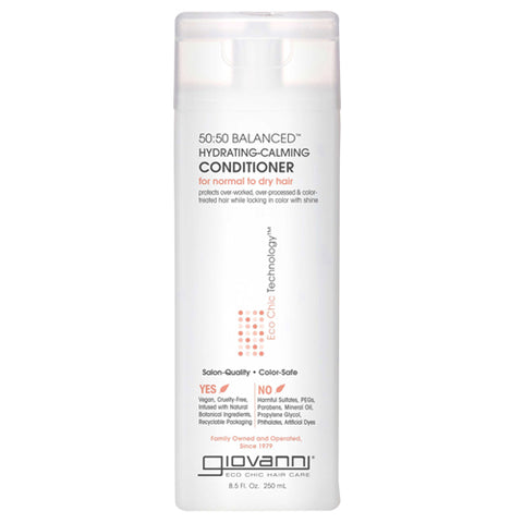 Giovanni Cosmetics, 50:50 Balanced Hydrating Calming Conditioner, 8.5 Oz