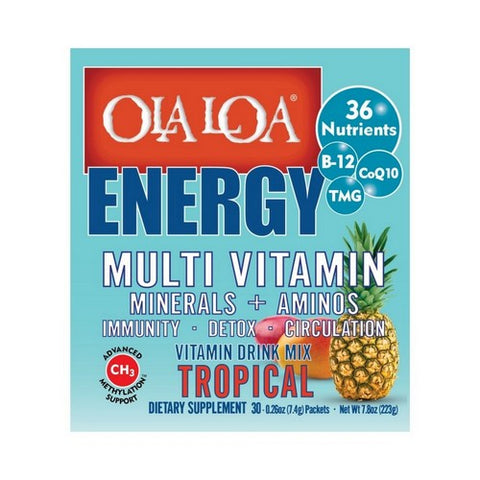 Ola Loa Products, Energy Drink, Orange 30bx