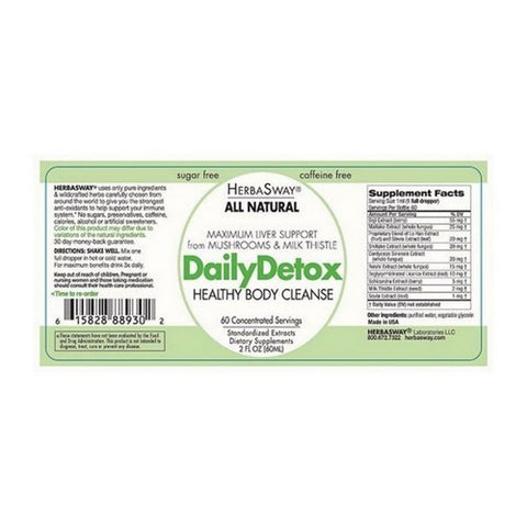 Herbasway, Daily Detox Liver Enhancer, 2OZ