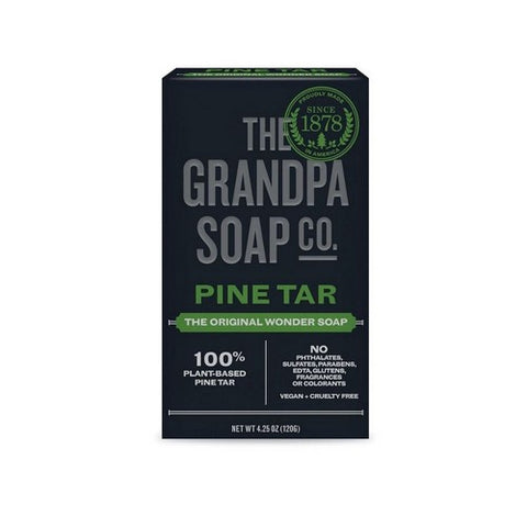 Grandpa's Brands Company, Pine Tar Soap, Bath Size 4.25 Oz