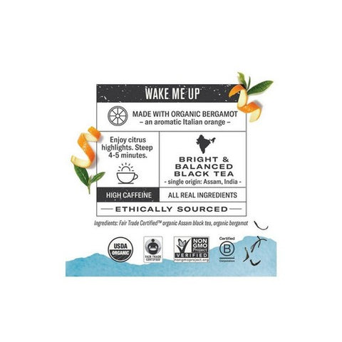 Numi Tea, Earl Grey Black Tea, 18 Bag