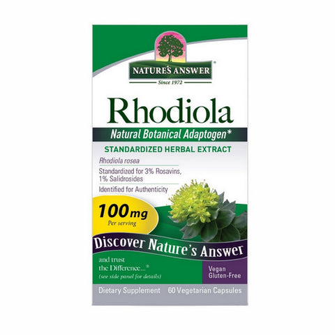 Nature's Answer, Rhodiola, Standardized Root Extract, 60 Veg Caps