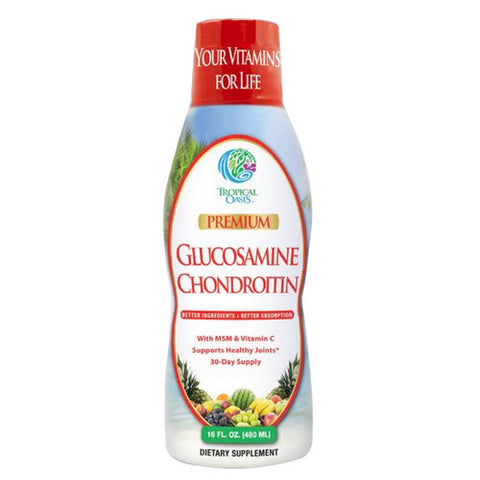 Tropical Oasis, Glucosamine & Chondroitin With MSM & Vitamin C, 16OZ