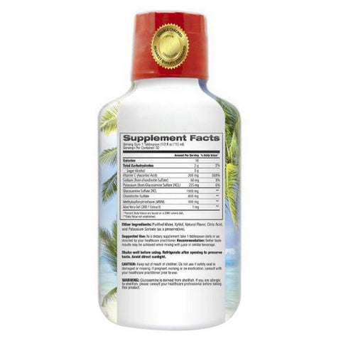 Tropical Oasis, Glucosamine & Chondroitin With MSM & Vitamin C, 16OZ