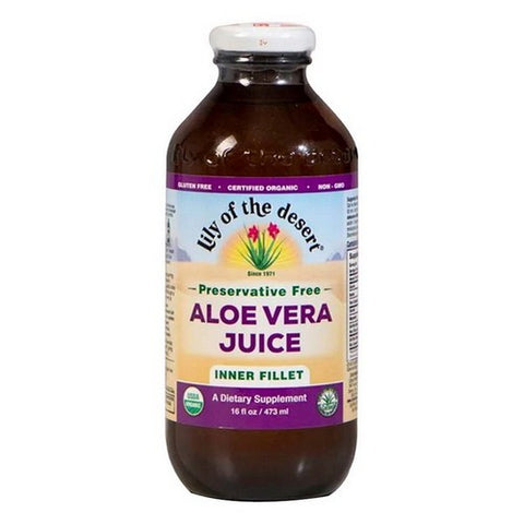 Lily Of The Desert, Organic Aloe Vera Juice Inner Fillet, 16 Oz