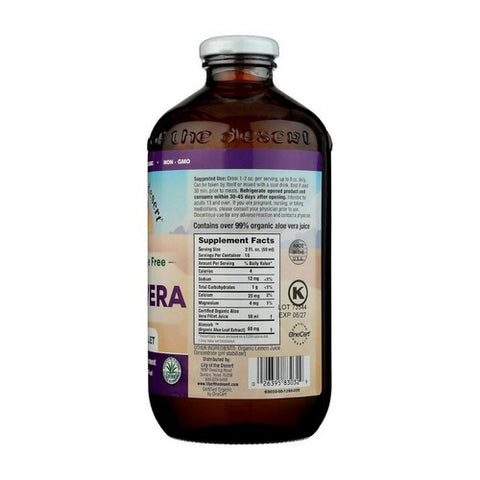 Lily Of The Desert, Aloe Vera Juice, Preservative Free 32OZ