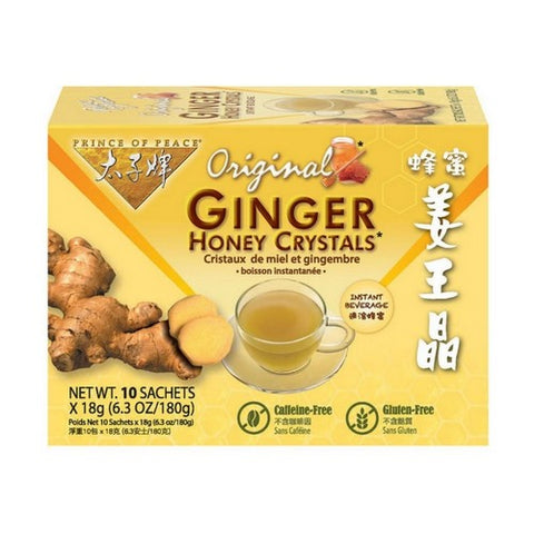 Prince Of Peace, Ginger Honey Crystals, 10 Bags