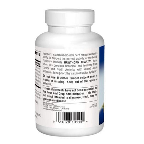Planetary Herbals, Hawthorn Heart, 120 Tabs