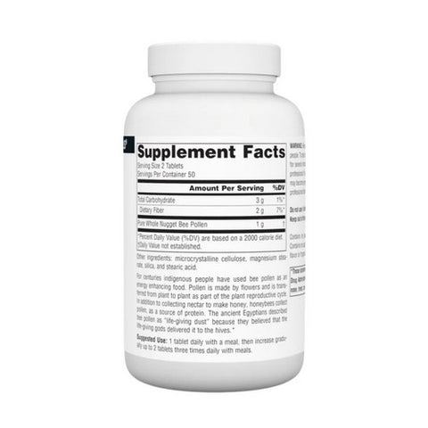 Source Naturals, Bee Pollen, 500 MG, 100 Tabs