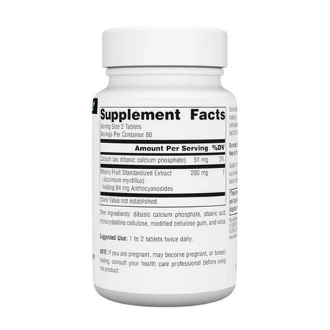 Source Naturals, Bilberry Extract, 100 MG, 120 Tabs