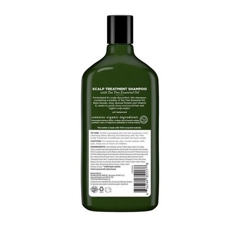 Avalon Organics, Shampoo Tea Tree Scalp Treatment, 11 fl oz