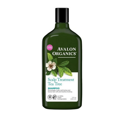 Avalon Organics, Shampoo Tea Tree Scalp Treatment, 11 fl oz