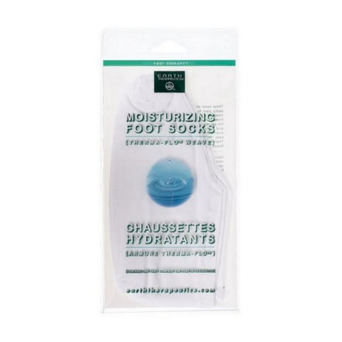Earth Therapeutics, Moisturizing Foot Socks, 1 Pair (White)