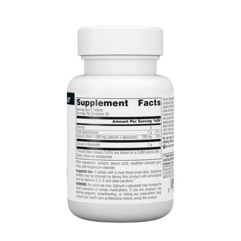 Source Naturals, Calcium D-Glucarate, 500 mg, 30 Tabs