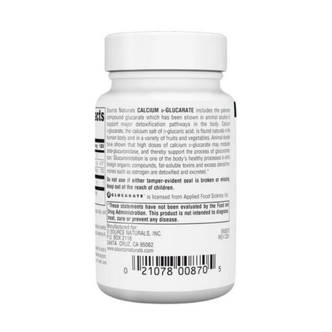 Source Naturals, Calcium D-Glucarate, 500 mg, 60 Tabs