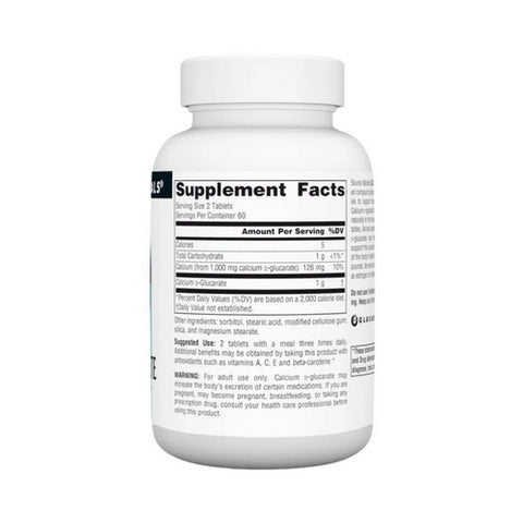 Source Naturals, Calcium D-Glucarate, 500 mg, 120 Tabs
