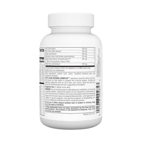 Source Naturals, Cat's Claw, Defense Complex 60 Tabs