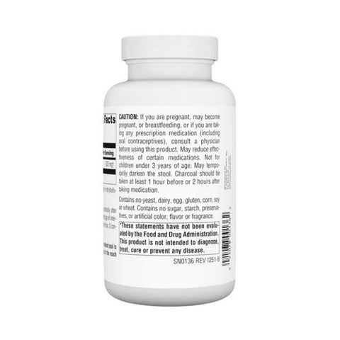 Source Naturals, Charcoal, 260 MG, 200 Caps