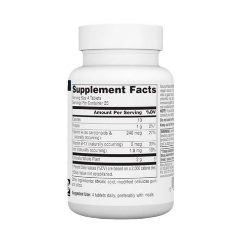 Source Naturals, Chlorella, 500 MG, 100 Tabs