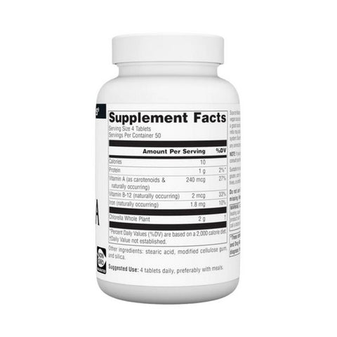 Source Naturals, Chlorella, 500 MG, 200 Tabs