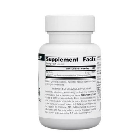 Source Naturals, Coenzymated B-2 Sublingual, 25 mg, 60 Tabs