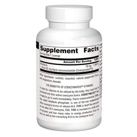 Source Naturals, Coenzymated B-2 Sublingual, 25 mg, 60 Tabs