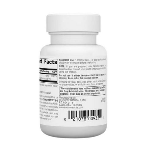 Source Naturals, Coenzymated B-2 Sublingual, 25 mg, 60 Tabs