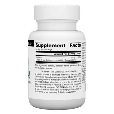 Source Naturals, Coenzymated B-2 Sublingual, 25 mg, 30 Tabs