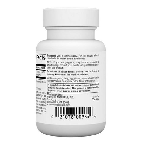 Source Naturals, Coenzymated B-2 Sublingual, 25 mg, 30 Tabs