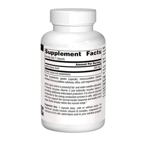 Source Naturals, Alpha Lipoic Caps, 300 mg, 30 Caps