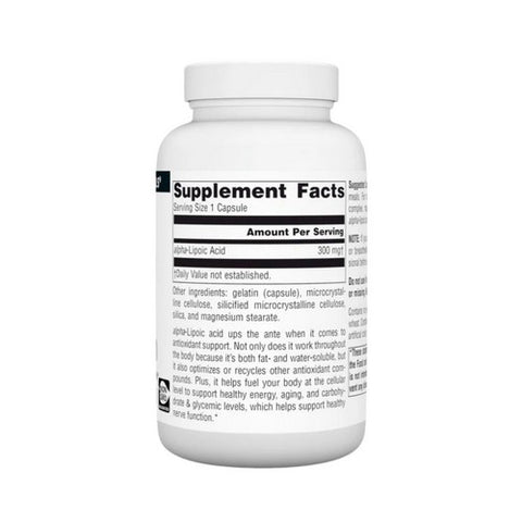 Source Naturals, Alpha Lipoic Caps, 300 mg, 120 Caps