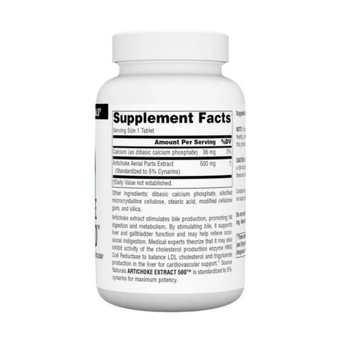 Source Naturals, Artichoke Extract, 500 mg, 180 Tabs