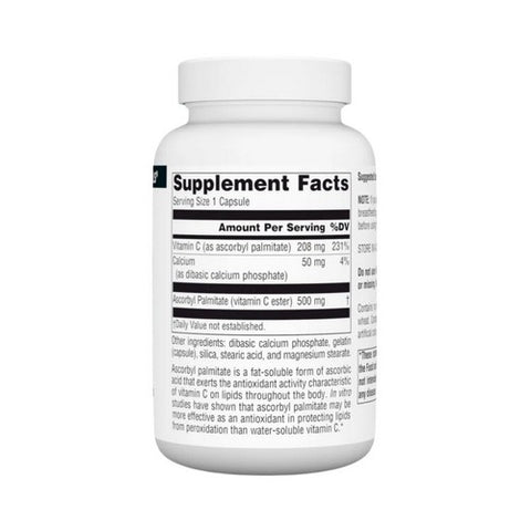 Source Naturals, Ascorbyl Palmitate, 500 mg, 90 Caps