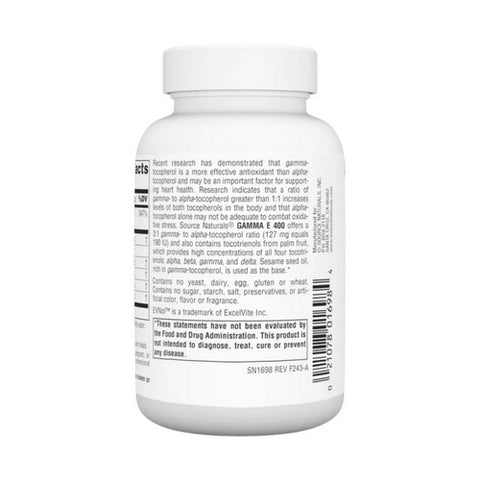 Source Naturals, Gamma E 400 Complex, 60 Softgels