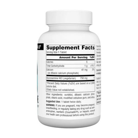 Source Naturals, Vegetarian Glucosamine, 750 mg, 60 Tabs
