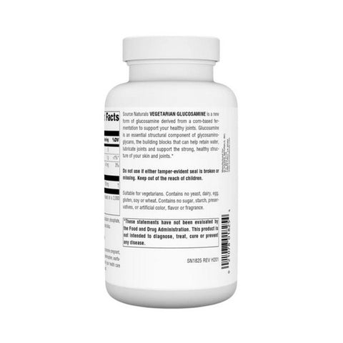 Source Naturals, Vegetarian Glucosamine, 750 mg, 120 Tabs