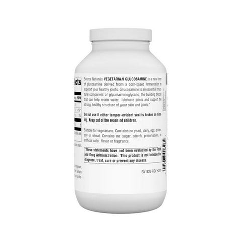 Source Naturals, Vegetarian Glucosamine, 750 mg, 240 Tabs