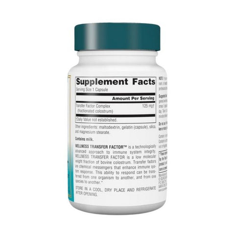Source Naturals, Wellness Transfer Factor, 125 mg, 30 Caps