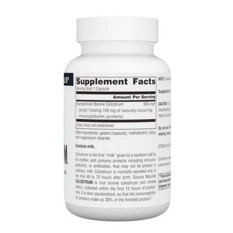 Source Naturals, Colostrum, 500 MG, 60 Caps