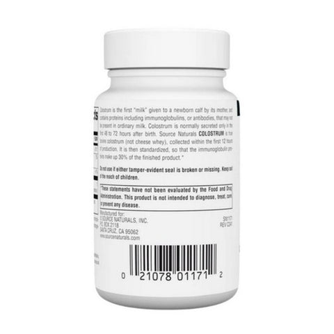 Source Naturals, Colostrum, 650 Mg, 30 Tabs