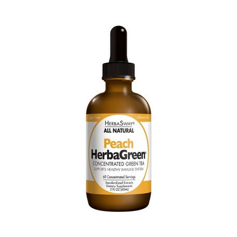 Herbasway, Herbagreen Tea - PEACH, Peach, 2 oz