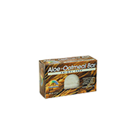 Rainbow Research, Bar Soap, ALOE-OATMEAL, 4 OZ