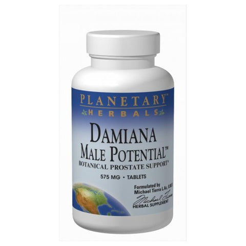 Planetary Herbals, Damiana Male Potential, 575 mg, 180 Tabs