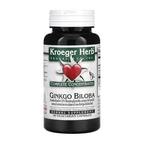 Kroeger Herb, Ginkgo Biloba 10%, 90 Cap