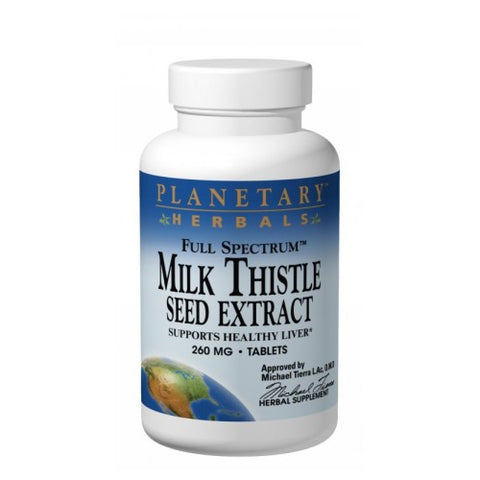 Planetary Herbals, Full Spectrum Silymarin 80, 30 Tabs