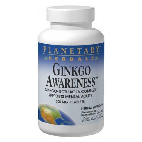 Planetary Herbals, Ginkgo Awareness, 60 Tabs
