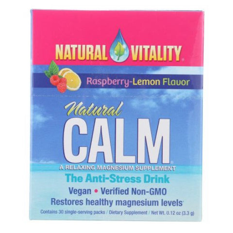 Natural Vitality, Natural Calm, Raspberry Lemon 30 Pkts