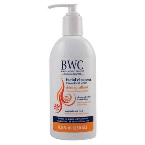 Beauty Without Cruelty, Organic Vitamin C With Coq10 Facial Cleanser, 8.5 oz