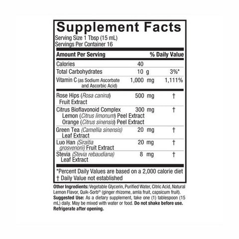 Nature's Answer, Liquid Vitamin C, Natural Flavor, 8 oz