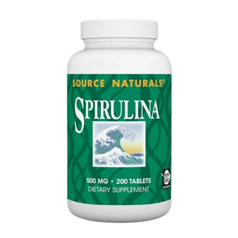 Source Naturals, Spirulina, 500 MG, 200 Tabs